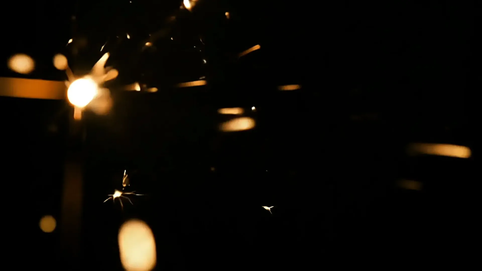 Metallic Welding Sparks with Golden Trails Overlay for Action VFX